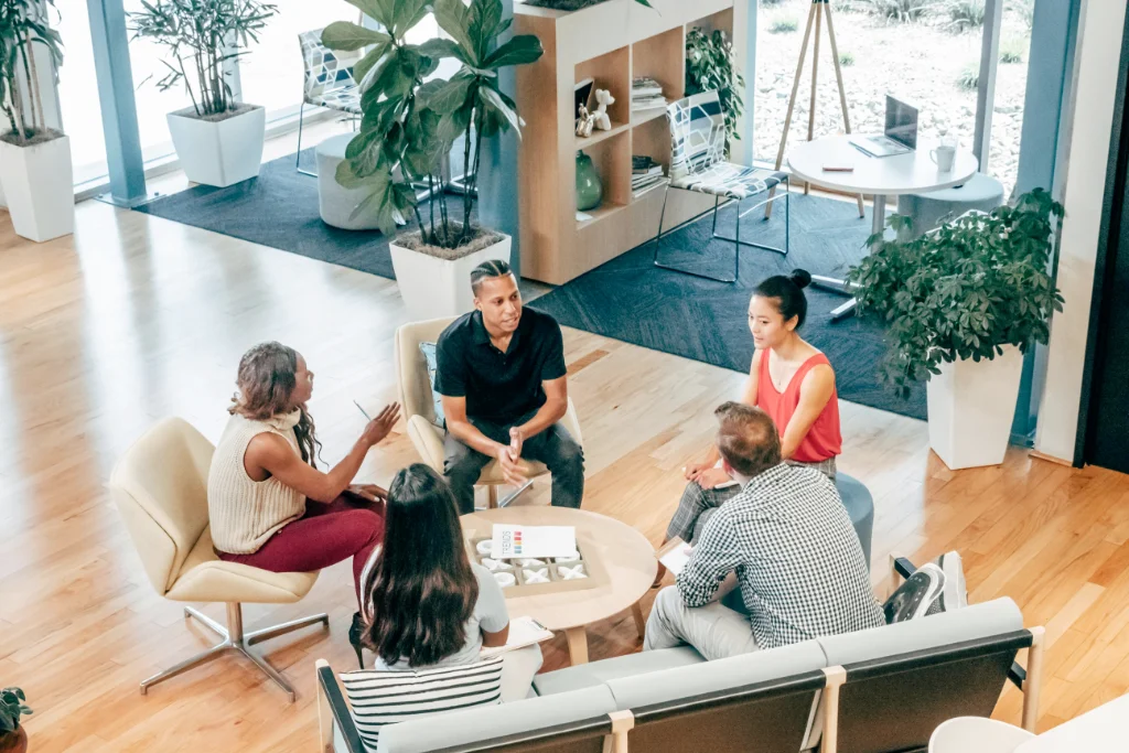 Senior couple smiling